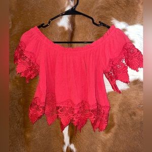 Forever 21 crop top blouse-size S